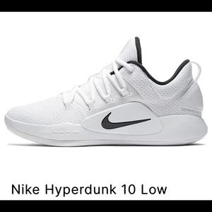 Nike Hyperdunk Low White size W 9/ M 11 in good condition